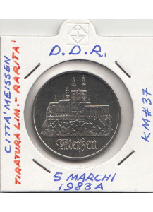 DDR 1983 5 Marchi Città Di Meissen Fior Di Conio Rara KM#37